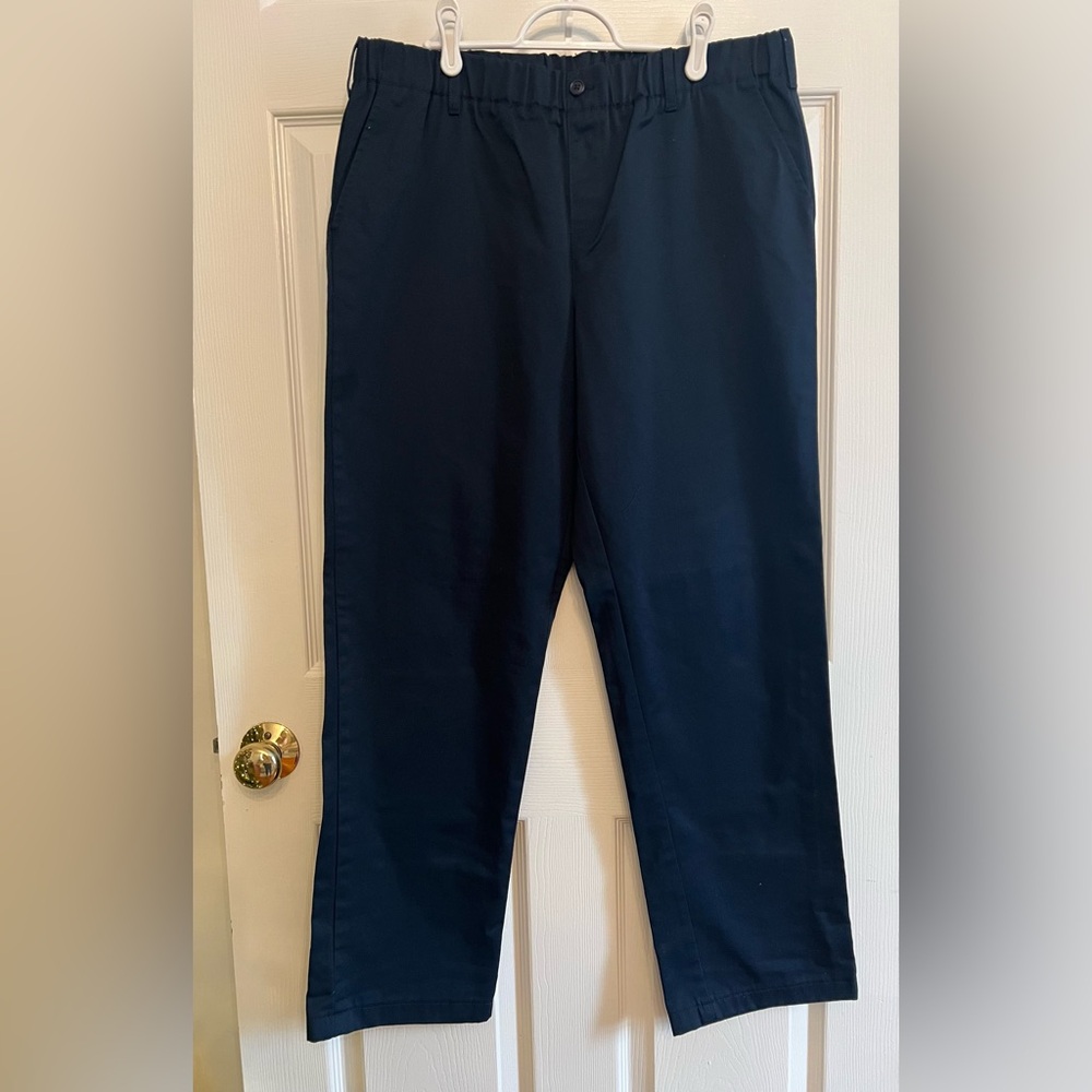 Lands' End School Uniform Women’s Elastic Waist Pull-On Chinos